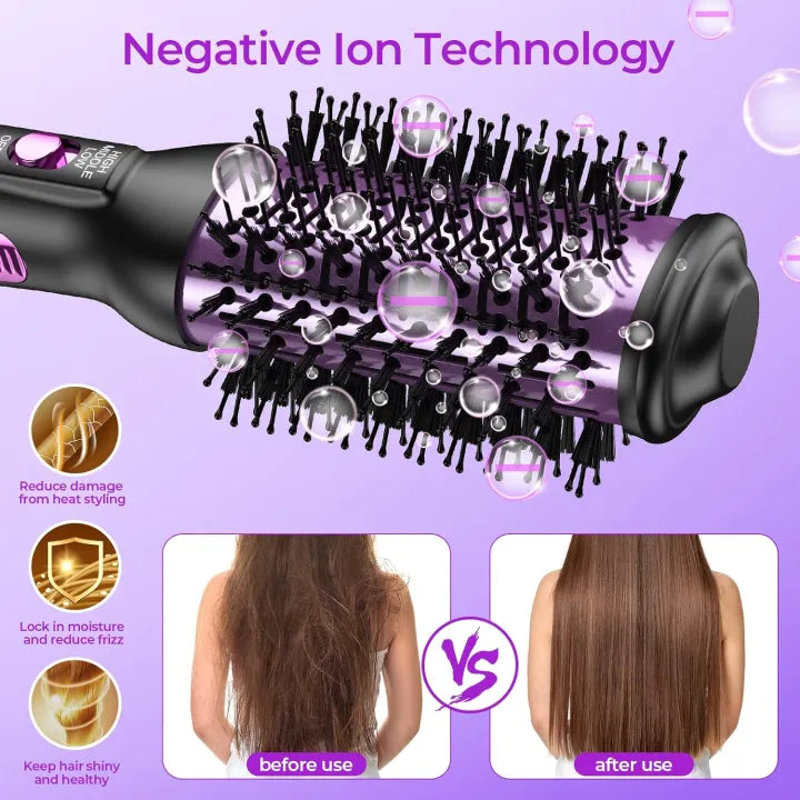 🔥3 in 1 Hair Dryer and volumizer , hair straightner and hair curler🔥 ( Allow To Open & Free Home Delivery )