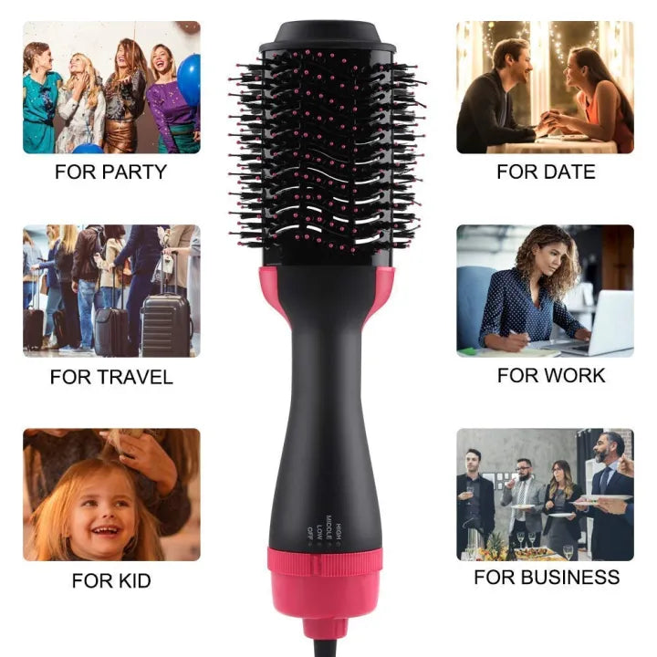 🔥3 in 1 Hair Dryer and volumizer , hair straightner and hair curler🔥 ( Allow To Open & Free Home Delivery )