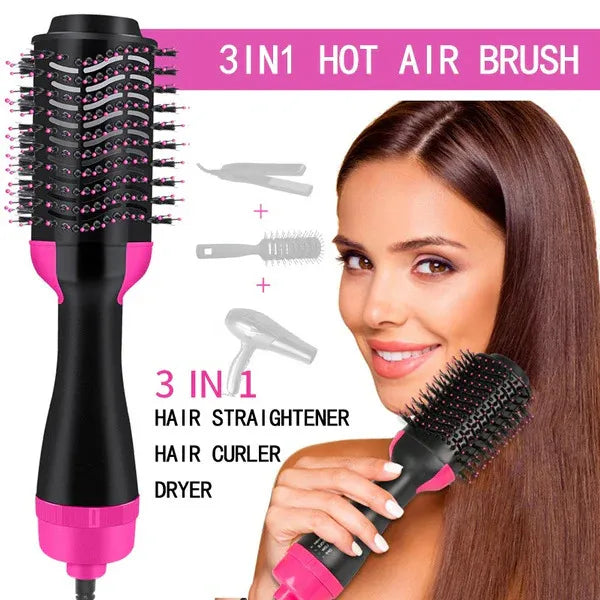 🔥3 in 1 Hair Dryer and volumizer , hair straightner and hair curler🔥 ( Allow To Open & Free Home Delivery )