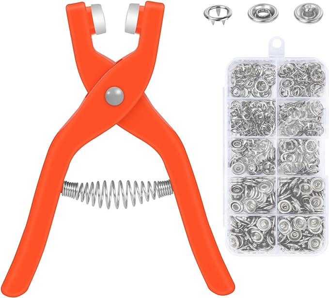 Tich Button Machine Plier Plastic Body ( With 25 Buttons )