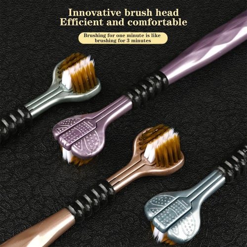 🔥Three Sided Soft Hair Toothbrush🔥(Free Home Delivery)